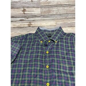 Hammer Made Button Down Long Sleeve Plaid Checkered Casual‎ Shirt 42/16.5